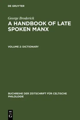 Broderick |  Dictionary | eBook | Sack Fachmedien