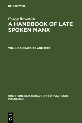 Broderick |  Grammar and Text | eBook | Sack Fachmedien