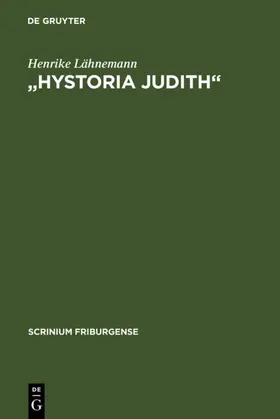 Lähnemann |  "Hystoria Judith" | eBook | Sack Fachmedien