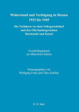 Form / Schiller / Brandes |  Erschließungsband zur Mikrofiche-Edition | eBook | Sack Fachmedien
