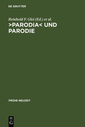 Glei / Seidel | &gt;Parodia&lt; und Parodie | E-Book | sack.de