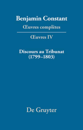 Sanchéz Mejía / Kloocke |  Discours au Tribunat. De la possibilité d'une constitution républicaine dans un grand pays (1799–1803) | eBook | Sack Fachmedien