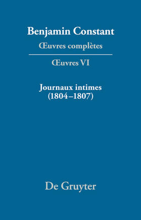 Delbouille / Kloocke |  Journaux intimes (1804–1807) suivis de Affaire de mon père (1811) | eBook | Sack Fachmedien