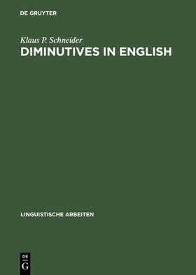 Schneider |  Diminutives in English | eBook | Sack Fachmedien