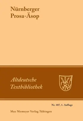 Grubmüller |  Nürnberger Prosa-Äsop | eBook | Sack Fachmedien