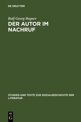 Bogner |  Der Autor im Nachruf | eBook | Sack Fachmedien