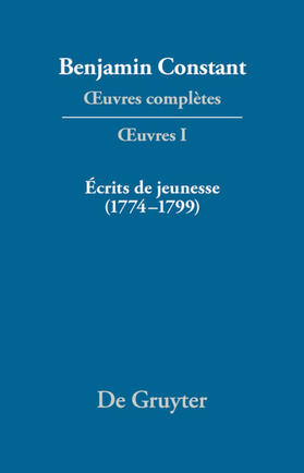 Candaux / Omacini |  Écrits de jeunesse (1774–1799) | eBook | Sack Fachmedien