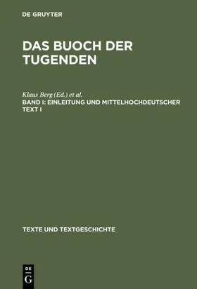 Berg / Kasper |  Einleitung und mittelhochdeutscher Text I | eBook | Sack Fachmedien