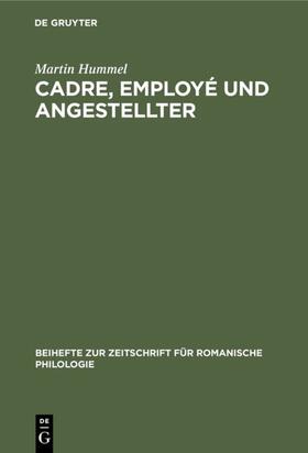 Hummel |  Cadre, employé und Angestellter | eBook | Sack Fachmedien