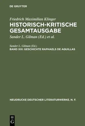 Gilman |  Geschichte Raphaels de Aquillas | eBook | Sack Fachmedien