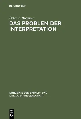 Brenner |  Das Problem der Interpretation | eBook | Sack Fachmedien