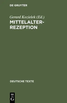 Kozielek |  Mittelalterrezeption | eBook | Sack Fachmedien