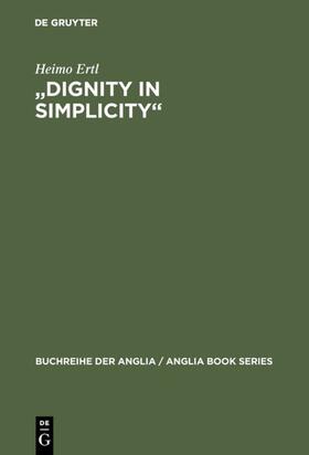 Ertl |  "Dignity in Simplicity" | eBook | Sack Fachmedien