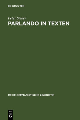 Sieber |  Parlando in Texten | eBook | Sack Fachmedien