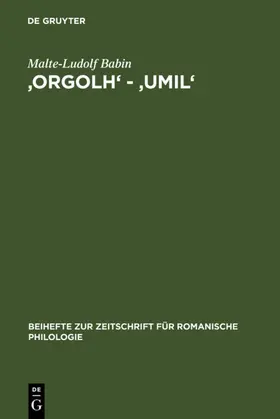 Babin |  'orgolh' - 'umil' | eBook | Sack Fachmedien