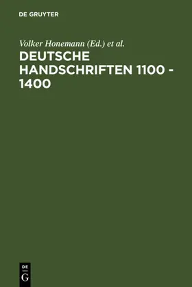 Honemann / Palmer | Deutsche Handschriften 1100 - 1400 | E-Book | sack.de