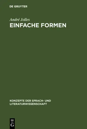 Jolles |  Einfache Formen | eBook | Sack Fachmedien