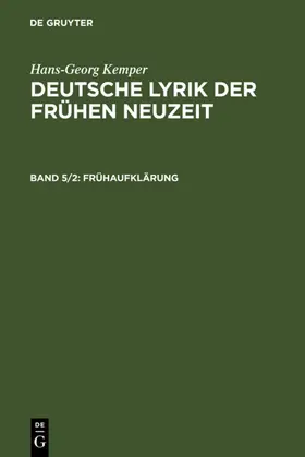 Kemper |  Frühaufklärung | eBook | Sack Fachmedien