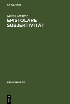 Stiening |  Epistolare Subjektivität | eBook | Sack Fachmedien