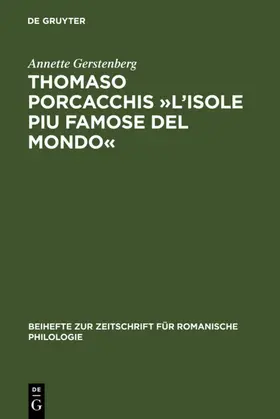 Gerstenberg |  Thomaso Porcacchis »L'Isole piu famose del mondo« | eBook | Sack Fachmedien