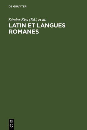Kiss / Mondin / Salvi |  Latin et langues romanes | eBook | Sack Fachmedien