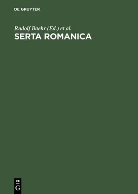 Baehr / Wais / Elwert | Serta Romanica | E-Book | sack.de