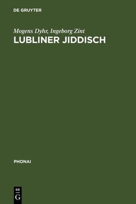 Dyhr / Zint |  Lubliner Jiddisch | eBook | Sack Fachmedien