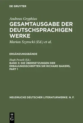 Powell |  Die Übersetzungen der Erbauungsschriften Sir Richard Bakers | eBook | Sack Fachmedien