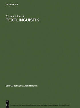 Adamzik |  Textlinguistik | eBook | Sack Fachmedien