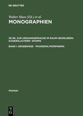 Karch |  Zur Umgangssprache im Raum Heidelberg-Kaiserslautern- Worms | eBook | Sack Fachmedien