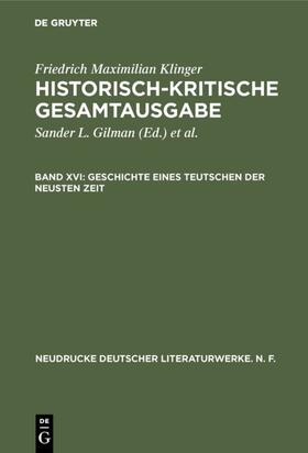 Gilman / Hartmann / Salumets |  Geschichte eines Teutschen der neusten Zeit | eBook | Sack Fachmedien