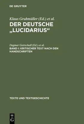 Gottschall / Steer |  Kritischer Text nach den Handschriften | eBook | Sack Fachmedien