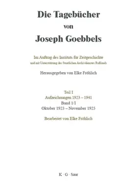 Fröhlich |  Oktober 1923 - November 1925 | eBook | Sack Fachmedien