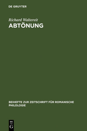 Waltereit | Abtönung | E-Book | sack.de