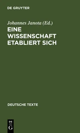 Janota |  Eine Wissenschaft etabliert sich | eBook | Sack Fachmedien