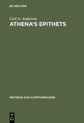 Anderson |  Athena's Epithets | eBook | Sack Fachmedien