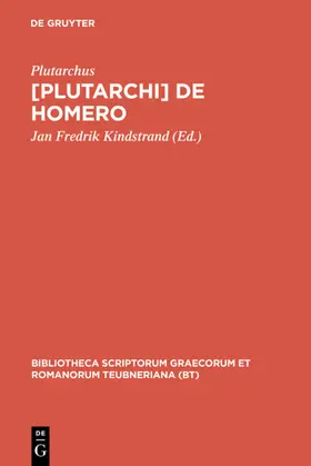 Plutarchus / Kindstrand |  De Homero | eBook | Sack Fachmedien