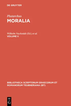 Plutarchus / Nachstädt / Sieveking |  Moralia | eBook | Sack Fachmedien