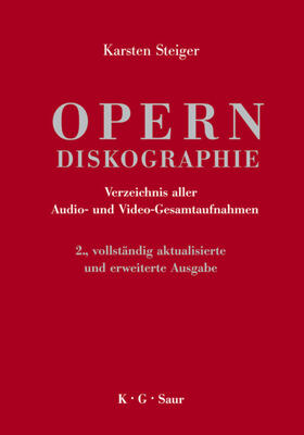 Steiger |  Opern-Diskographie | eBook | Sack Fachmedien