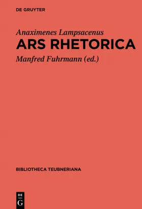 Fuhrmann |  Ars Rhetorica | eBook | Sack Fachmedien