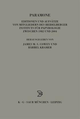 Kramer / Cowey |  Paramone | eBook | Sack Fachmedien