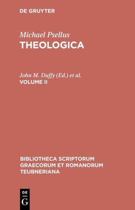 Michael Psellus / Duffy / Westerink |  Theologica | eBook | Sack Fachmedien