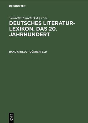 Kosch / Hagestedt |  Deeg - Dürrenfeld | eBook | Sack Fachmedien