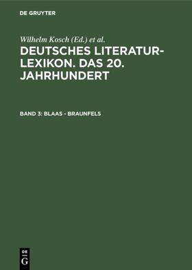 Kosch / Hagestedt |  Blaas - Braunfels | eBook | Sack Fachmedien