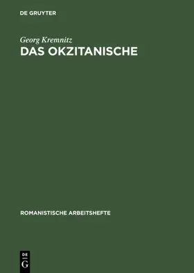 Kremnitz |  Das Okzitanische | eBook | Sack Fachmedien