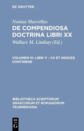 Lindsay |  Libri V - XX et indices continens | eBook | Sack Fachmedien