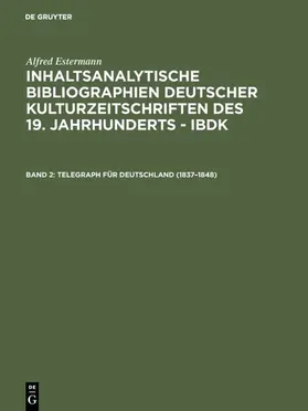 Estermann |  Telegraph für Deutschland (1837–1848) | eBook | Sack Fachmedien