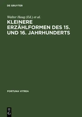 Haug / Wachinger |  Kleinere Erzählformen des 15. und 16. Jahrhunderts | eBook | Sack Fachmedien