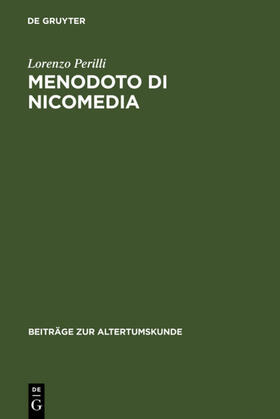 Perilli |  Menodoto di Nicomedia | eBook | Sack Fachmedien