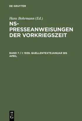 Peter |  1939. Quellentexte Januar bis April. Quellentexte Mai bis August | eBook | Sack Fachmedien